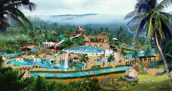 Plan d'étude de parc aquatique d'amusement/équipe de créateurs professionnelle pour le parc aquatique