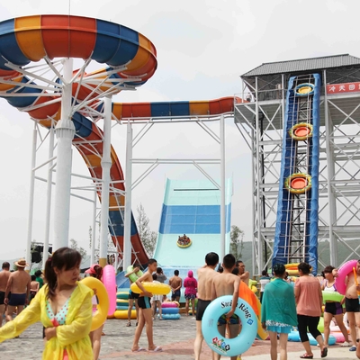 Glissière d'eau de piscine de champignon d'arc-en-ciel d'amusement/équipement extérieur de jeu de l'eau