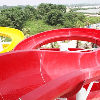 Glissières d'eau faites sur commande de fibre de verre pour le parc d'attractions avec la garantie de 1 an