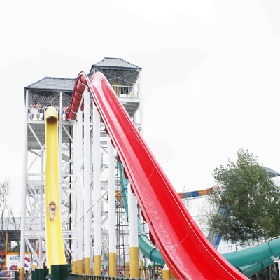 Glissières d'eau faites sur commande de fibre de verre à grande vitesse pour la personne/ruelle du parc aquatique 1 d'amusement