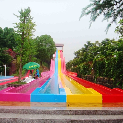 Structure métallique faite sur commande de glissières d'eau de parc à thème pour l'hôtel/stations de vacances utilisés