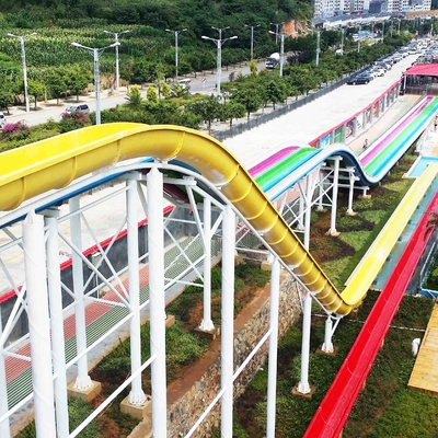 Glissières d'eau faites sur commande d'article général de parc aquatique à grande vitesse avec la capacité de 120 cavaliers/H