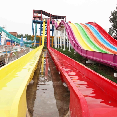 Glissières d'eau faites sur commande d'article général de parc aquatique à grande vitesse avec la capacité de 120 cavaliers/H