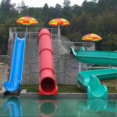 Glissière colorée de piscine de fibre de verre de glissières d'eau des mini enfants de parc aquatique