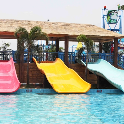 Grande glissière de terrain de jeu d'enfants avec le jeu d'Aqua, glissières d'eau de fibre de verre pour des enfants