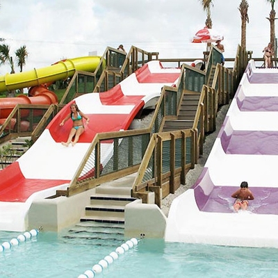 Glissière résidentielle de piscine d'enfants de fibre de verre pour le jeu de l'eau/les glissières eau d'enfants
