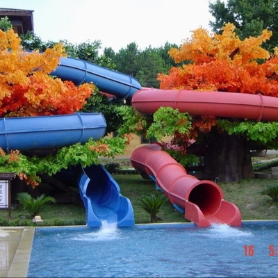 Glissières d'eau de fibre de verre pour l'équipement de piscine pour le jeu de l'eau d'enfants pour le parc aquatique d'enfants