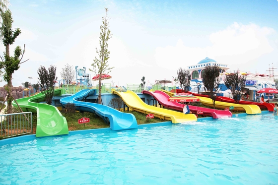 Glissières d'eau des enfants attirants, glissière de piscine de fibre de verre d'équipement de jeu d'Aqua
