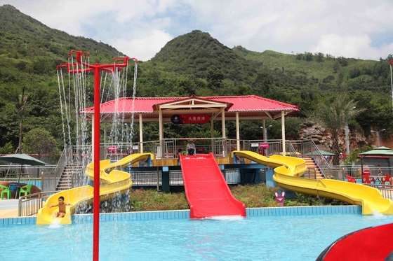 Customiazed badine la glissière d'eau d'amusement pour l'équipement de parc aquatique/parc aquatique de fibre de verre