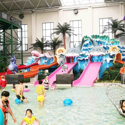 Glissières d'eau des enfants d'équipement de parc aquatique adaptées aux besoins du client pour des enfants