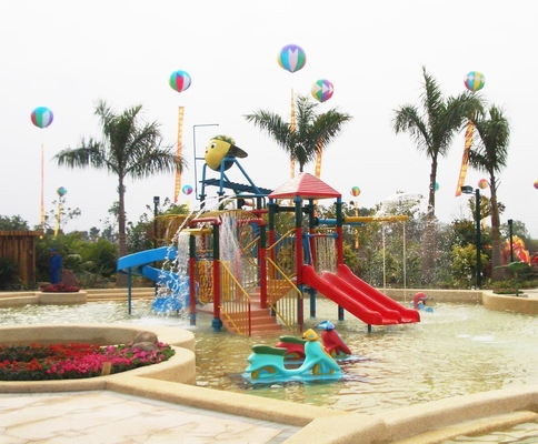 Plate-forme 21*18*9m de jeux de parc d'Aqua de Chambre de l'eau avec la glissière d'eau pour l'amusement de famille