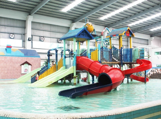 Plate-forme 21*18*9m de jeux de parc d'Aqua de Chambre de l'eau avec la glissière d'eau pour l'amusement de famille