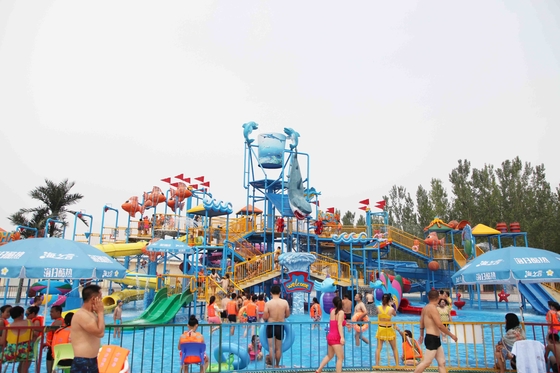 Forteresse de l'eau d'amusement avec la glissière d'eau/Waterslide adultes d'enfants