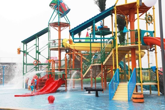 Structures extérieures de Chambre de l'eau de terrain de jeu d'Aqua, OEM d'équipement de parc aquatique