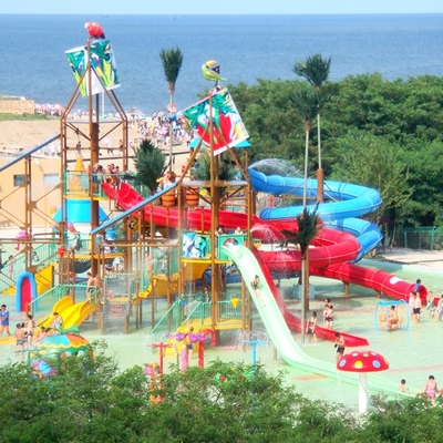 Chambre de l'eau d'équipement de terrain de jeu d'Aqua de fibre de verre grande pour la coutume d'amusement de famille