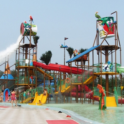 Chambre de l'eau d'équipement de terrain de jeu d'Aqua de fibre de verre grande pour la coutume d'amusement de famille