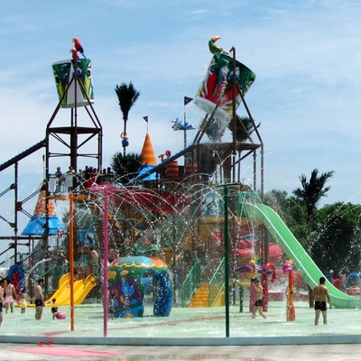 Chambre de l'eau d'équipement de terrain de jeu d'Aqua de fibre de verre grande pour la coutume d'amusement de famille