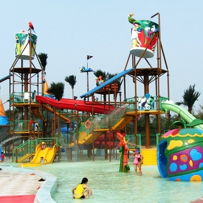 Structures extérieures de Chambre de l'eau de terrain de jeu d'Aqua, OEM d'équipement de parc aquatique