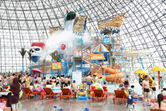 Combinaison faite sur commande extérieure de glissières d'eau de parcs d'attractions de l'eau pour l'hôtel/Chambre de l'eau