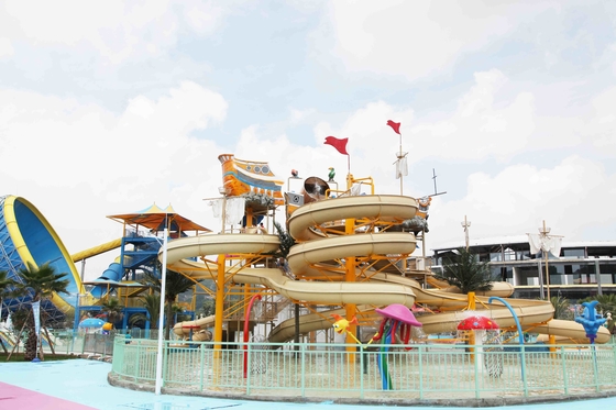 Parc aquatique d'Aqua d'enfants/adultes de 1 d'an de garantie terrain de jeu d'Aqua avec la glissière d'eau