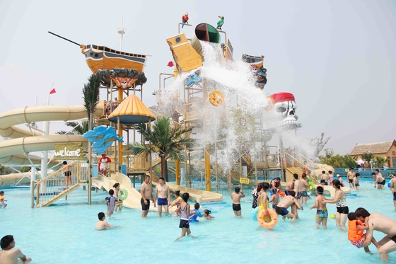 Combinaison drôle de glissières d'eau d'amusement de terrain de jeu d'Aqua avec la plus grande glissière d'eau pour la famille