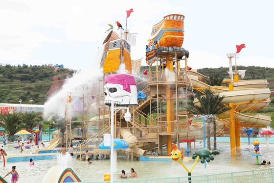 Parc aquatique passionnant de famille dans le château d'eau giantic avec différentes glissières de waterslide de style/eau de fibre de verre
