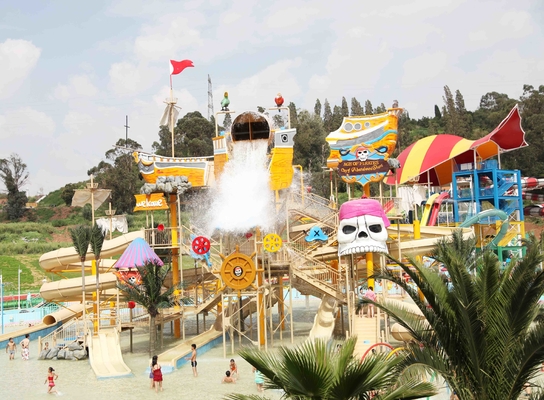 Équipement géant de terrain de jeu de l'eau pour la glissière d'eau adaptée aux besoins du client par parc à thème d'Aqua
