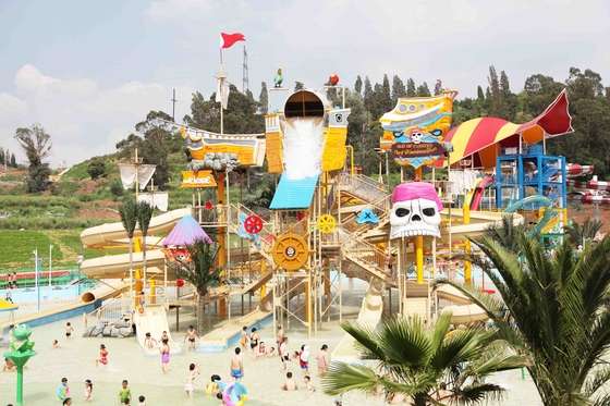 Équipements faits sur commande de parc aquatique de fibre de verre, terrain de jeu de Chambre de l'eau de Gaint