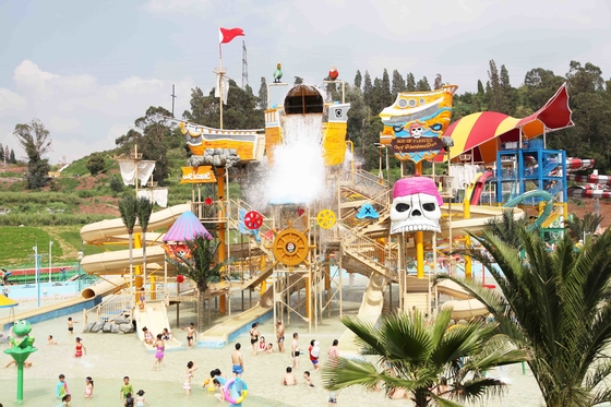 Équipement extérieur de flottement de fibre de verre de parc aquatique de grand d'Aqua de Chambre de l'eau de terrain de jeu hôtel de thème