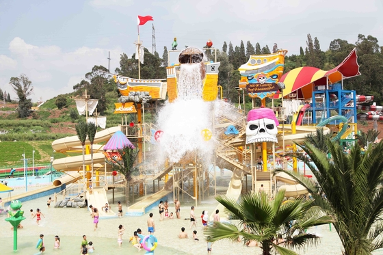 Structures aquatiques en acier de jeu de grand de l'eau de Chambre jeu de parc aquatique pour le parc d'attractions