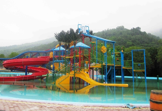 Le grand équipement de jeu de l'eau d'enfants/mini Chambre de l'eau avec des enfants glissent, 11.5*12.5*6.5m