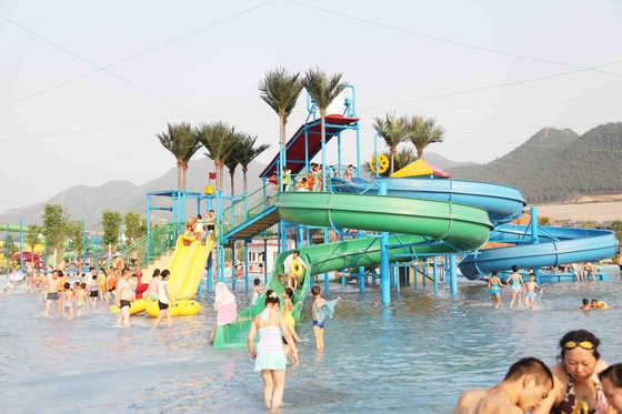 La coutume badine l'équipement de jeu de l'eau, glissières de fibre de verre de jeu de l'amusement des enfants