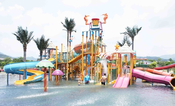 Jeux de l'eau de jeu d'amusement pour des enfants avec le soutien galvanisé de Syeel de carbone