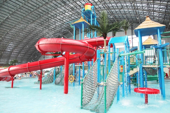 Le parc aquatique de l'acier inoxydable 304 avec le terrain de jeux d'intérieur, FPR a fixé le type
