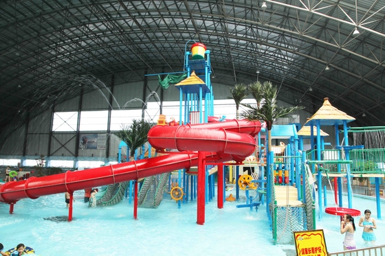 Les produits interactifs de fibre de verre d'équipement de terrain de jeu d'Aqua de fibre de verre/ont adapté des produits aux besoins du client de parc aquatique