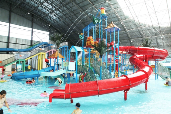 Le parc aquatique de l'acier inoxydable 304 avec le terrain de jeux d'intérieur, FPR a fixé le type