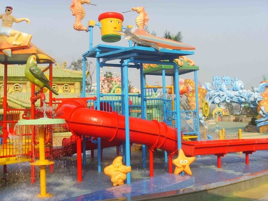 Terrain de jeu de l'eau de plusieurs de ruelles enfants de fibre de verre pour la construction de parc aquatique