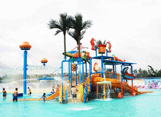 Jeux de l'eau de jeu d'amusement pour des enfants avec le soutien galvanisé de Syeel de carbone