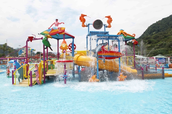 Chambre de l'eau de terrain de jeu de l'eau des enfants sûrs commerciaux extérieurs de fibre de verre pour le parc d'Aqua