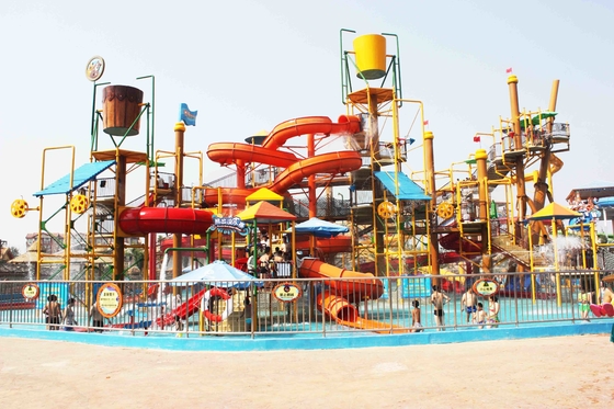 Combinaison faite sur commande extérieure de glissières d'eau de parcs d'attractions de l'eau pour l'hôtel