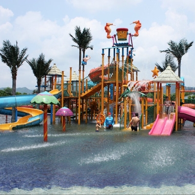 Équipements faits sur commande de parc aquatique de fibre de verre, terrain de jeu de piscine d'Aqua de Gaint pour le parc aquatique