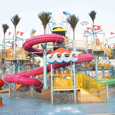 Équipements faits sur commande de parc aquatique de fibre de verre, terrain de jeu de piscine d'Aqua de Gaint pour le parc aquatique