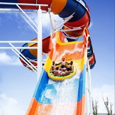 Waterslides passionnants de fibre de verre de piscine d'Aqua d'équipement géant de parc pour des adultes