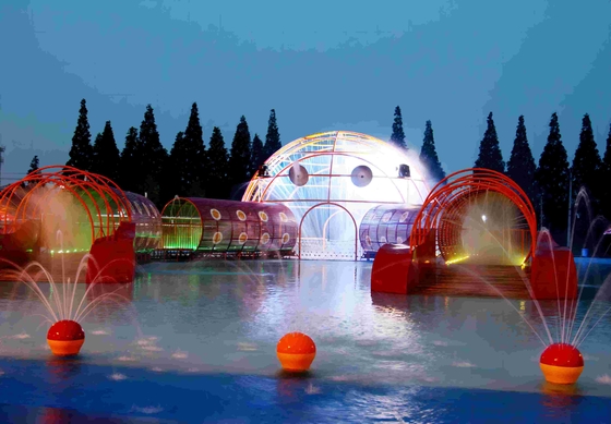 Grand jeu d'Aqua d'amusement de crabe de labyrinthe de fibre de verre de parc aquatique extérieur d'équipement