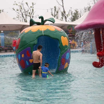 L'équipement coloré de fibre de verre de parc de jet de carpe pour des enfants/enfants arrosent le terrain de jeu