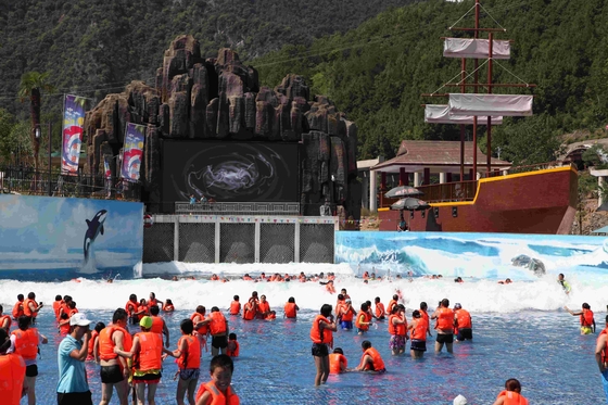 Machine adaptée aux besoins du client de vague de parc aquatique pour l'amusement de famille en parc d'Aqua