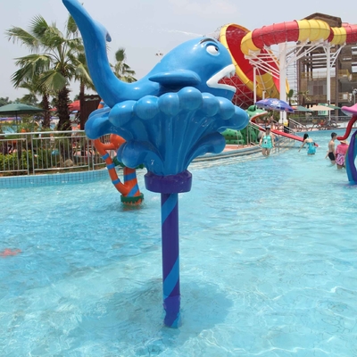 Équipement de jeu de jet de baleine de bande dessinée pour des adultes, profondeur d'eau de 0,3 - de 0.6m