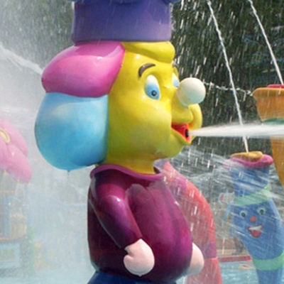 Équipement de parc de jet de Sprayground de l'eau, parc aquatique de jeu d'Aqua formé par bande dessinée de singe