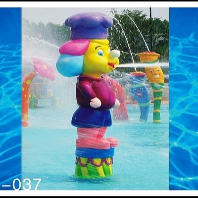 Équipement de parc de jet de Sprayground de l'eau, parc aquatique de jeu d'Aqua formé par bande dessinée de singe