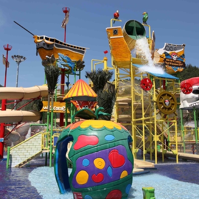 Équipement coloré de parc de jet de carpe pour des enfants/enfants dans l'équipement de fibre de verre de parc aquatique